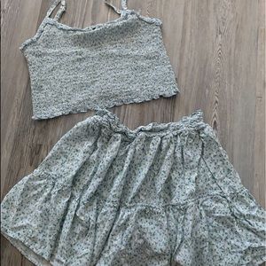tank top and skirt set